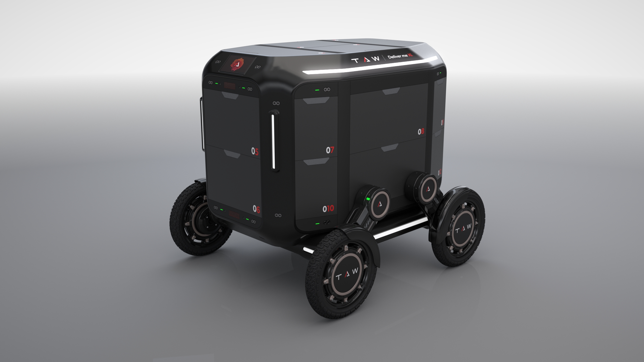 Smart delivery robot, Autonomous delivery robot | TAW